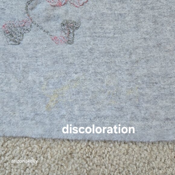 Embroidered Wool Scarf Floral Flowers - Picture 11 of 11